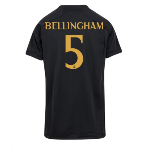 Fotballdrakt Dame Real Madrid Jude Bellingham #5 Tredjedrakt 2023-24 Kortermet